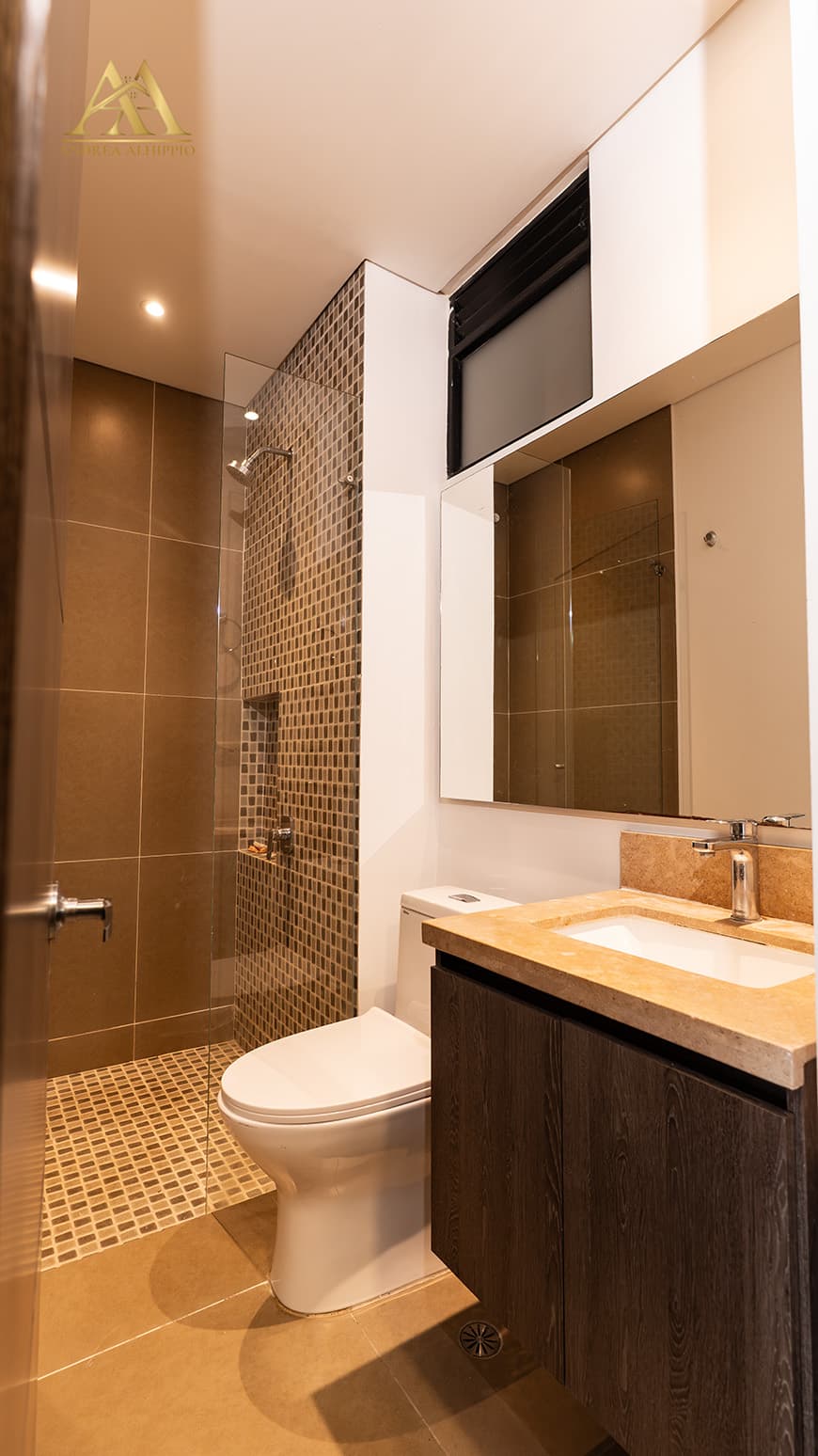 Bano principal del apartamento en Vilanova